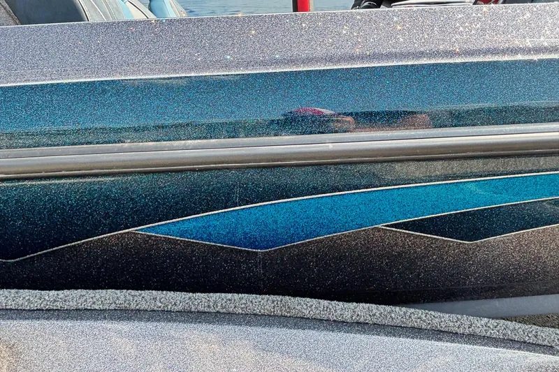 Slide: The Image of Close-up of Ranger Z519R Cup-Equipped boat, model year 2025. - 16