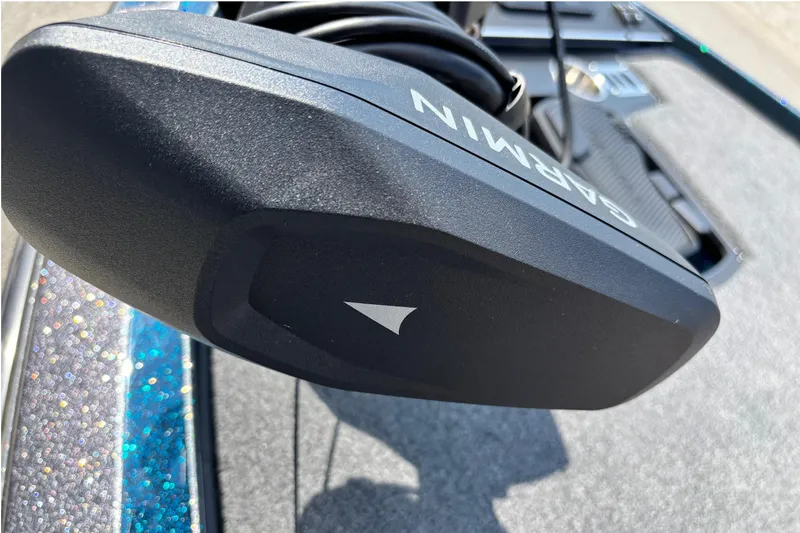 Slide: The Image of Garmin device on Ranger Z519R Cup-Equipped boat, 2025 model. - 2