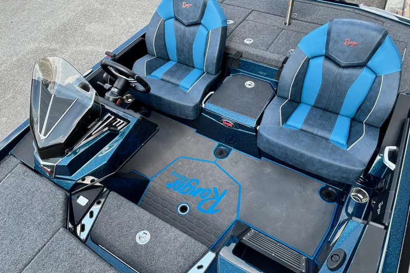 Slide: The Image of Interior of 2025 Ranger Z519R Cup-Equipped with blue seats. - 8