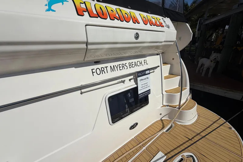 Slide: The Image of 2002 Sea Ray 480 Motor Yacht docked at Fort Myers Beach, Florida. - 5