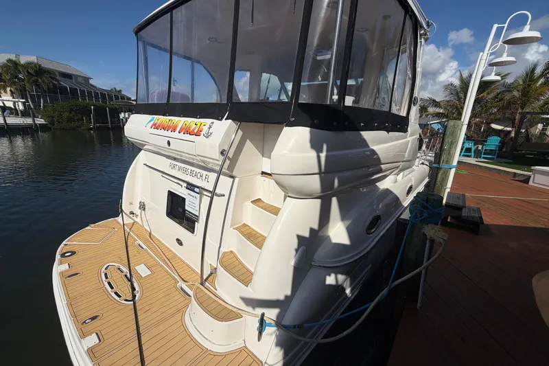 Slide: The Image of 2002 Sea Ray 480 Motor Yacht docked at Fort Myers Beach, Florida. - 6