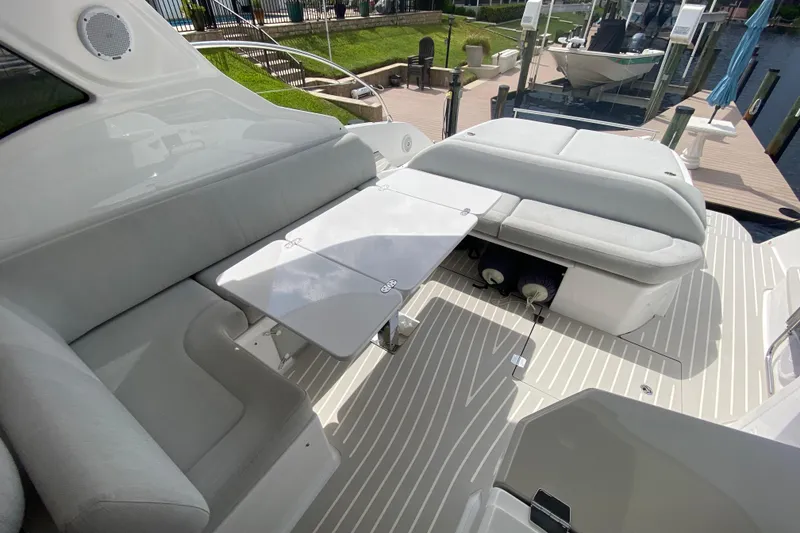 Slide: The Image of Luxurious seating area on 2021 Azimut Atlantis 45 yacht with sleek design. - 25
