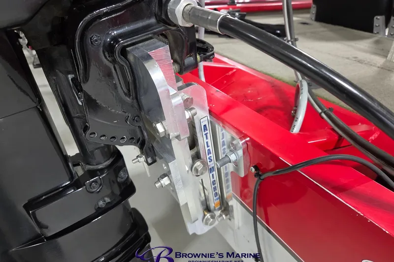 Slide: The Image of 2005 Tracker Pro Team 175 boat with Atlas Micro jack plate installation. - 11