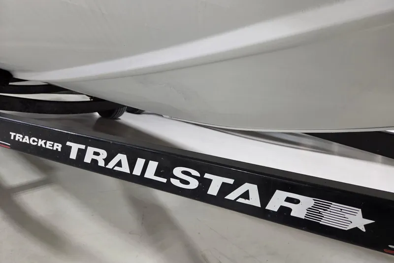 Slide: The Image of 2005 Tracker Pro Team 175 boat on Trailstar trailer, close-up view. - 13