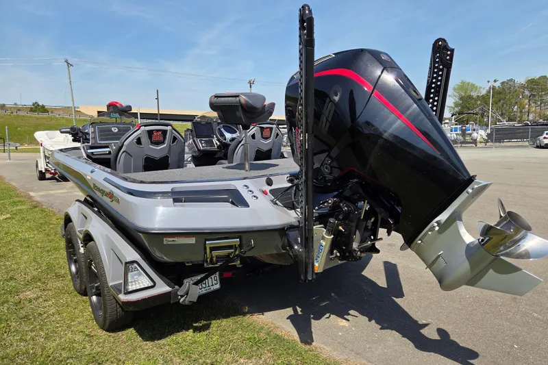 Slide: The Image of 2023 Ranger Z520R 55th Anniversary Limited Edition boat with powerful outboard motor. - 4