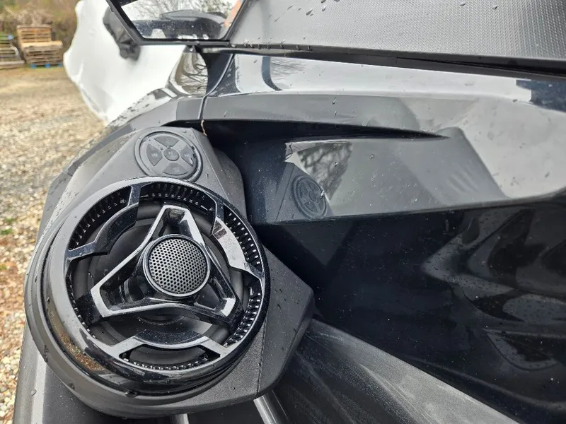 Slide: The Image of Close-up of a speaker on a 2022 Sea-Doo BRP GTX 300. - 2