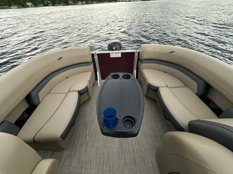 Slide: The Image of Interior of Starcraft EX 20 R pontoon boat, 2026 model. - 4