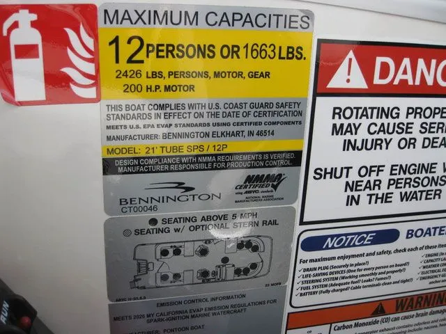 Slide: The Image of Bennington 22MOFBSF Tritoon w/200hp Mercury OB 2026 - 7