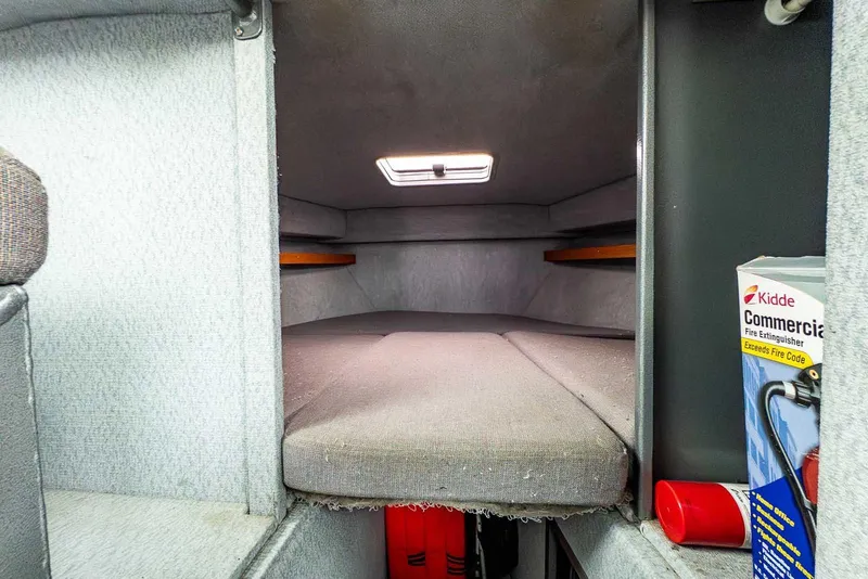 Slide: The Image of Interior cabin of 2003 Lifetimer 3050 Pleasure Cabin with fire extinguisher. - 22