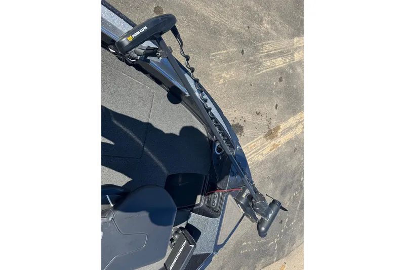 Slide: The Image of 2023 Nitro ZV20 boat with Minn Kota trolling motor on deck. - 18