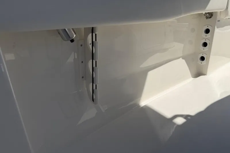 Slide: The Image of Interior detail of 2026 Key West 203 FS boat, showcasing sleek design and fittings. - 33