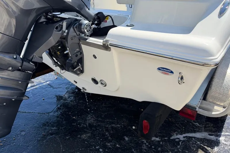 Slide: The Image of Rear view of 2026 Key West 203 FS boat with Yamaha outboard motor. - 8