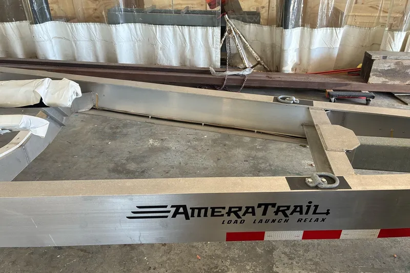 Slide: The Image of Trailer for 2017 Intrepid 375 Nomad FE in a workshop setting. - 65