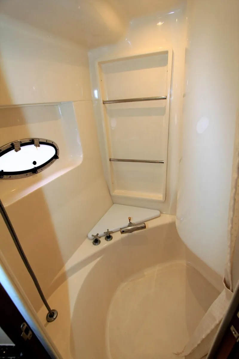 Slide: The Image of Bathroom of 2001 Carver 506 Motor Yacht with shower. - 38