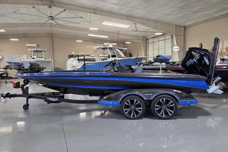 The Image of 2023 Caymas CX 20 boat in showroom, featuring sleek design and modern equipment. - 0
