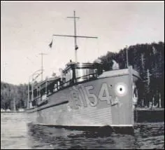 Slide: The Image of Historic 1929 HOFFAR-BEECHING Fantail Yacht on calm waters. - 10