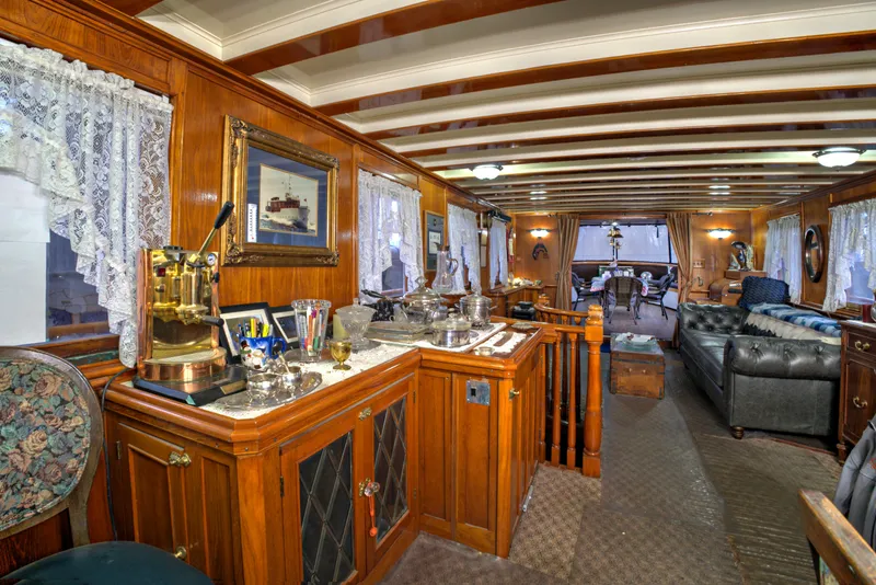 Slide: The Image of Custom HOFFAR-BEECHING Fantail Yacht BRING ALL OFFERS 1929 - 56