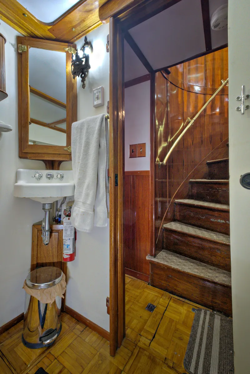 Slide: The Image of Custom HOFFAR-BEECHING Fantail Yacht BRING ALL OFFERS 1929 - 70