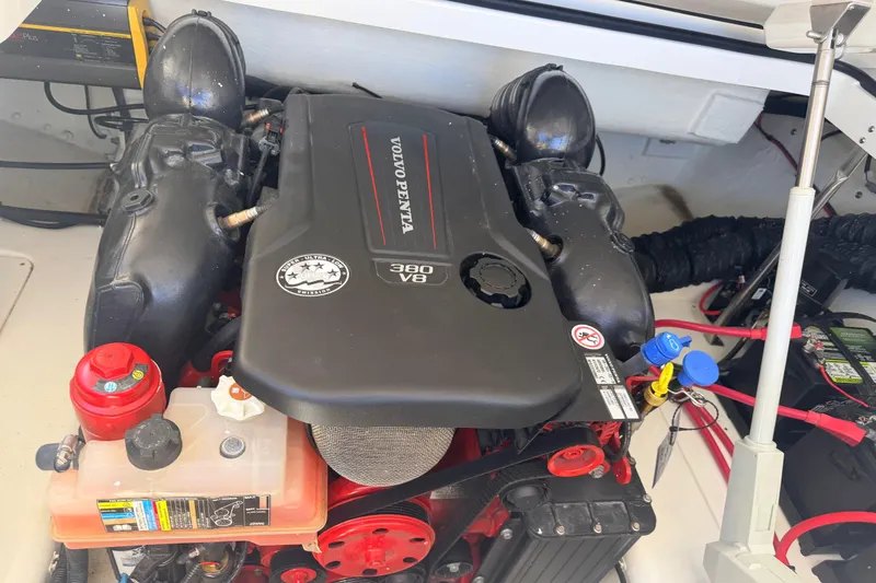 Slide: The Image of Volvo Penta 380 V8 engine in 2023 Cobalt A29 boat, detailed view. - 32
