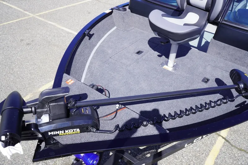 Slide: The Image of 2026 Lowe Fishing Machine 1675 WT with Minn Kota PowerDrive trolling motor. - 14