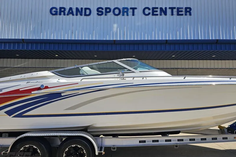 Slide: The Image of 2008 Formula 271 FASTech boat at Grand Sport Center, featuring sleek design and vibrant graphics. - 4