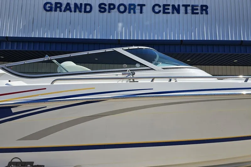 Slide: The Image of 2008 Formula 271 FASTech boat at Grand Sport Center, showcasing sleek design and vibrant graphics. - 5