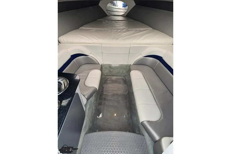 Slide: The Image of Interior of 2008 Formula 271 FASTech boat with seating and sleeping area. - 61