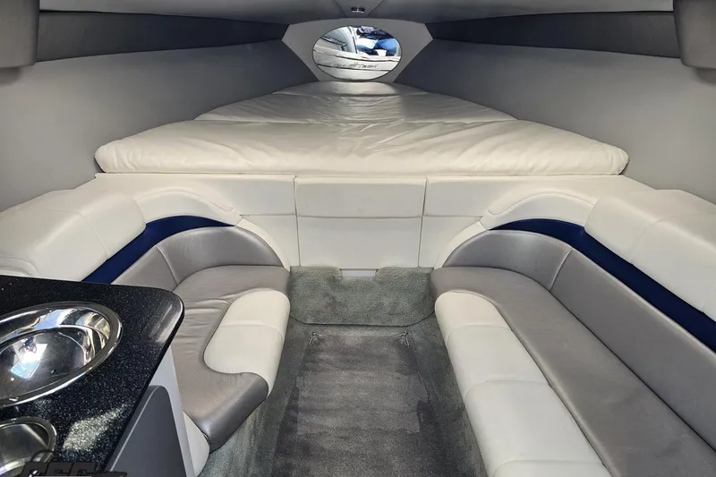 Slide: The Image of Interior of 2008 Formula 271 FASTech boat with plush seating and modern design. - 62