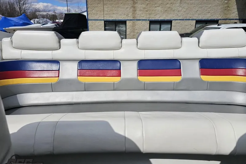 Slide: The Image of 2008 Formula 271 FASTech boat interior with colorful seat accents. - 79