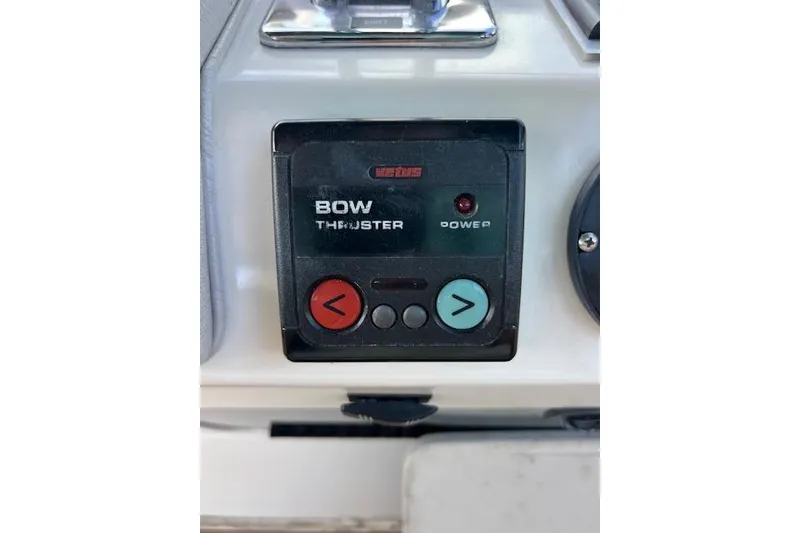 Slide: The Image of Battery compartment of a 1994 Sea Ray Sundancer 400 with Interstate batteries and wiring. - 19