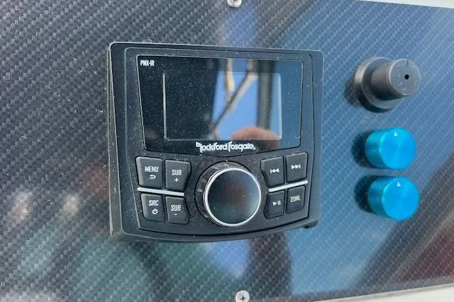 Slide: The Image of HRO Systems reverse osmosis control panel on 1994 Sea Ray Sundancer 400 yacht. - 23