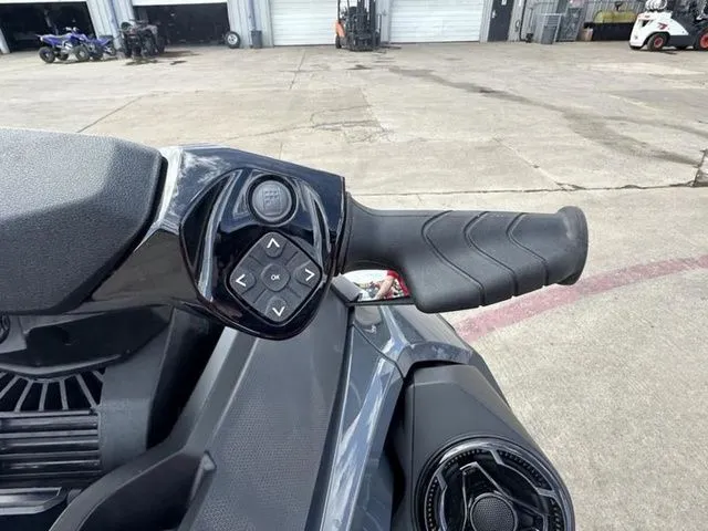 Slide: The Image of Close-up of Sea-Doo GTX 2026 handlebar and controls. - 19