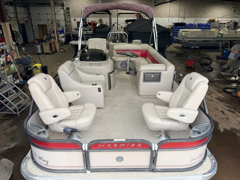 Slide: The Image of Premier 251 Cast-a-Way Fish & Cruise Pontoon & 115HP Mercury 4Stroke - $19,995 2007 - 10
