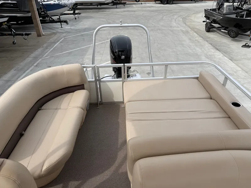 Slide: The Image of Sun Tracker Party Barge 22 DLX w/ 115HP Mercury! 2017 - 16