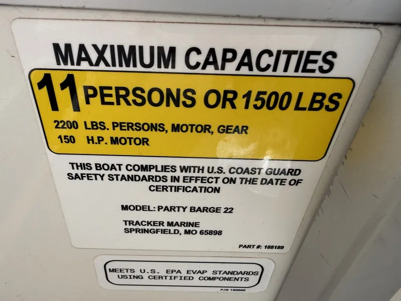 Slide: The Image of Sun Tracker Party Barge 22 DLX w/ 115HP Mercury! 2017 - 9