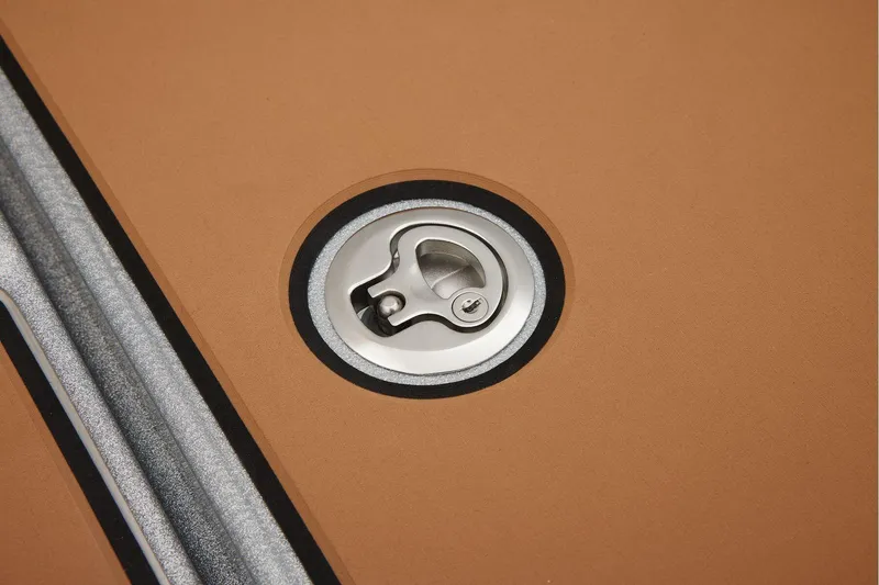Slide: The Image of Manufacturer Provided Image: Close-up of Ranger Z520R Ultra 2026 boat deck latch detail. - 25