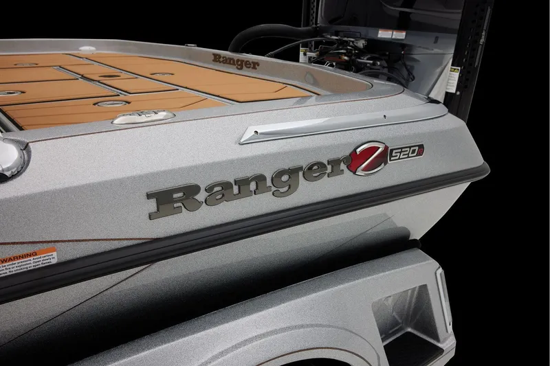 Slide: The Image of Manufacturer Provided Image: 2026 Ranger Z520R Ultra boat, sleek design with detailed branding. - 59