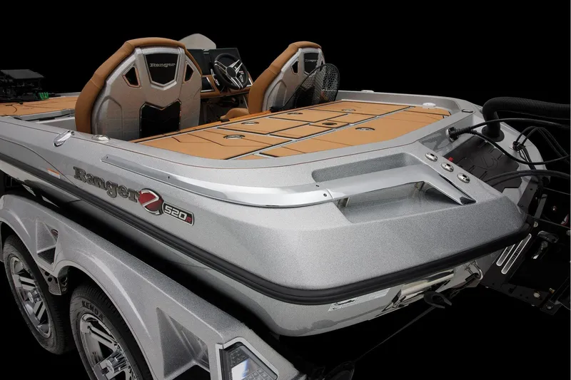 Slide: The Image of Manufacturer Provided Image: 2026 Ranger Z520R Ultra boat with sleek design and dual seats, showcasing modern features. - 62