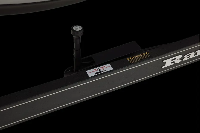 Slide: The Image of Manufacturer Provided Image: 2026 Ranger Z520R Ultra boat trailer detail with caution label and tow position indicator. - 77