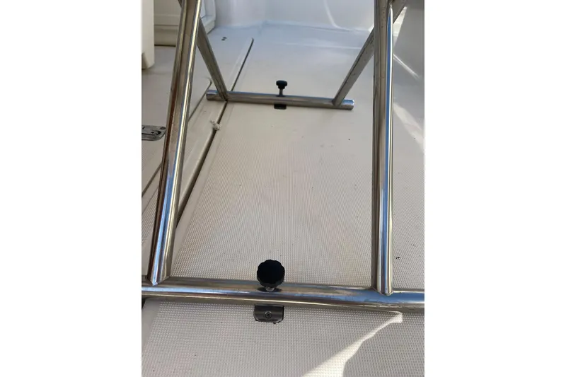 Slide: The Image of Stainless steel frame on 1996 Tiara Yachts 3500 Express deck. - 19