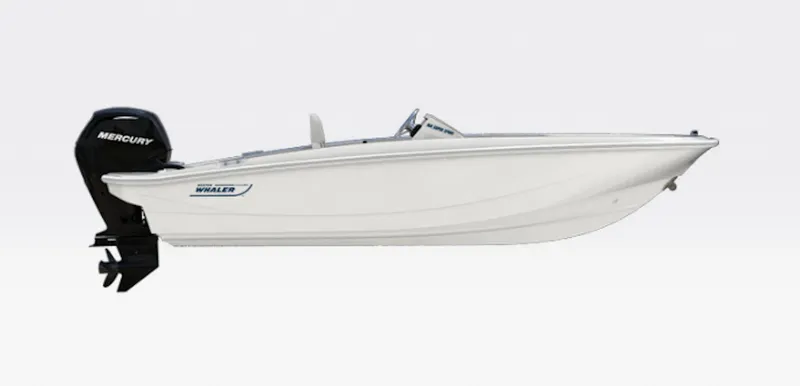 Slide: The Image of 2026 Boston Whaler 160 Super Sport with Mercury outboard motor. - 15