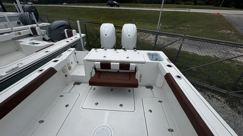 Slide: The Image of Parker 247 Explorer 2026 with twin engines and air conditioning, interior view. - 8