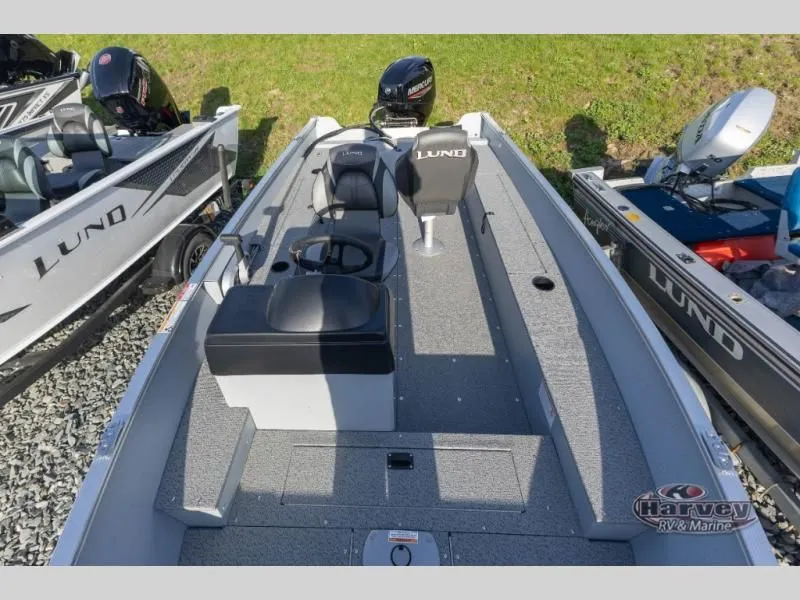 Slide: The Image of Fury 1600 SS 2026 boat with gray deck and black seats. - 6