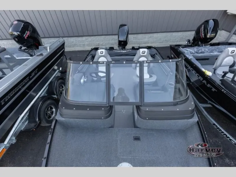 Slide: The Image of 2026 Holiday 162 WS MAX boat, gray interior, two seats. - 7