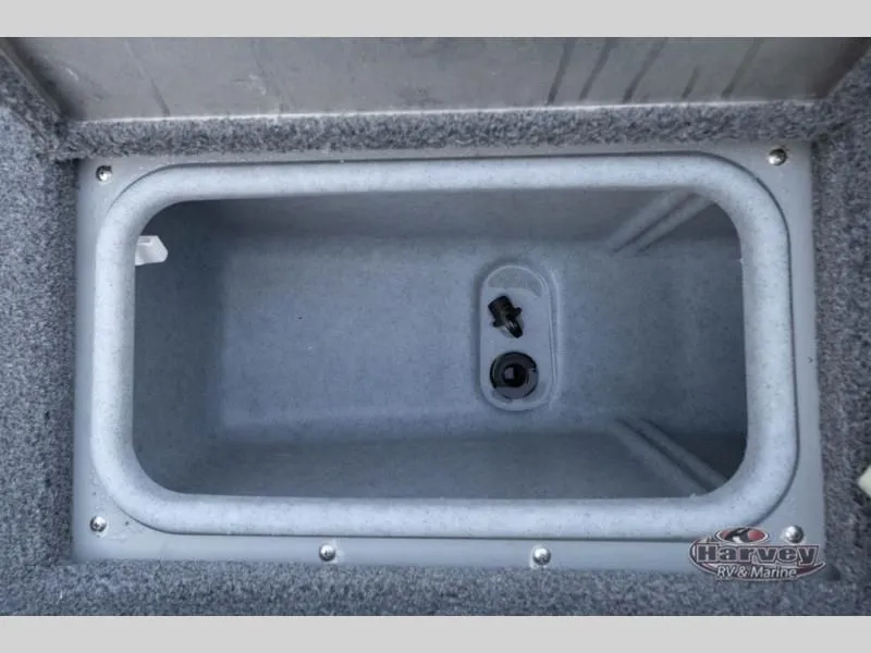 Slide: The Image of Interior view of Holiday 162 WS MAX boat storage compartment, 2026 model. - 8