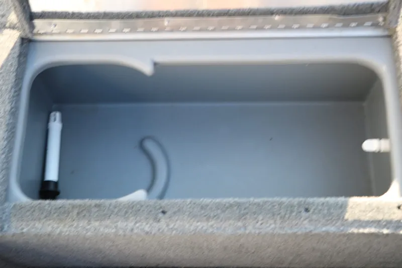 Slide: The Image of Interior of a 2019 Tracker Pro 170 boat compartment. - 21