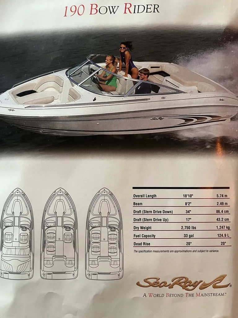 Slide: The Image of Sea Ray 190 Bow Rider 1998 - 11