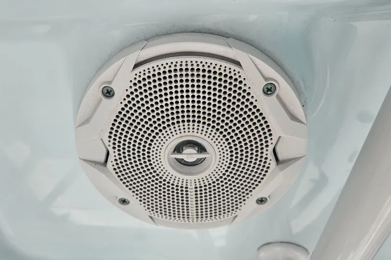 Slide: The Image of Close-up of a speaker on a 2017 Sea Hunt BX 22 BR boat. - 26