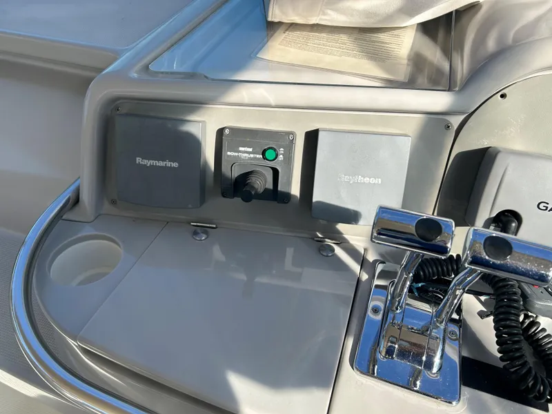 Slide: The Image of Control panel of a 2001 Formula 41 PC boat with Raymarine and Jabsco equipment. - 20