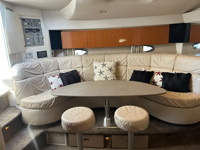 Slide: The Image of Interior of 2001 Formula 41 PC yacht with plush seating and modern decor. - 36